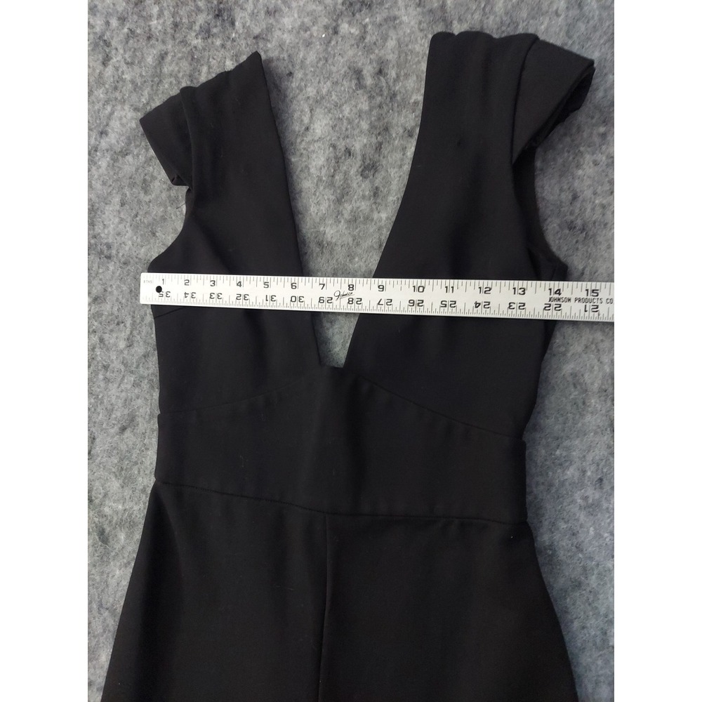Lavish Alice Romper Jumpsuit Womens UK‎ 6 Black Plunge Sleeveless Sexy Small - Picture 5 of 15